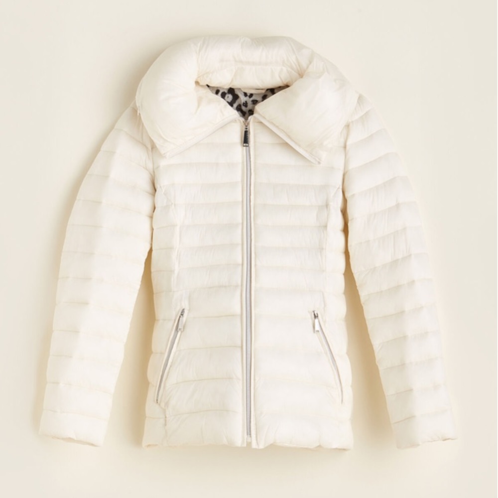 Laundry by Shelli Segal Flared Short Puffer Coat